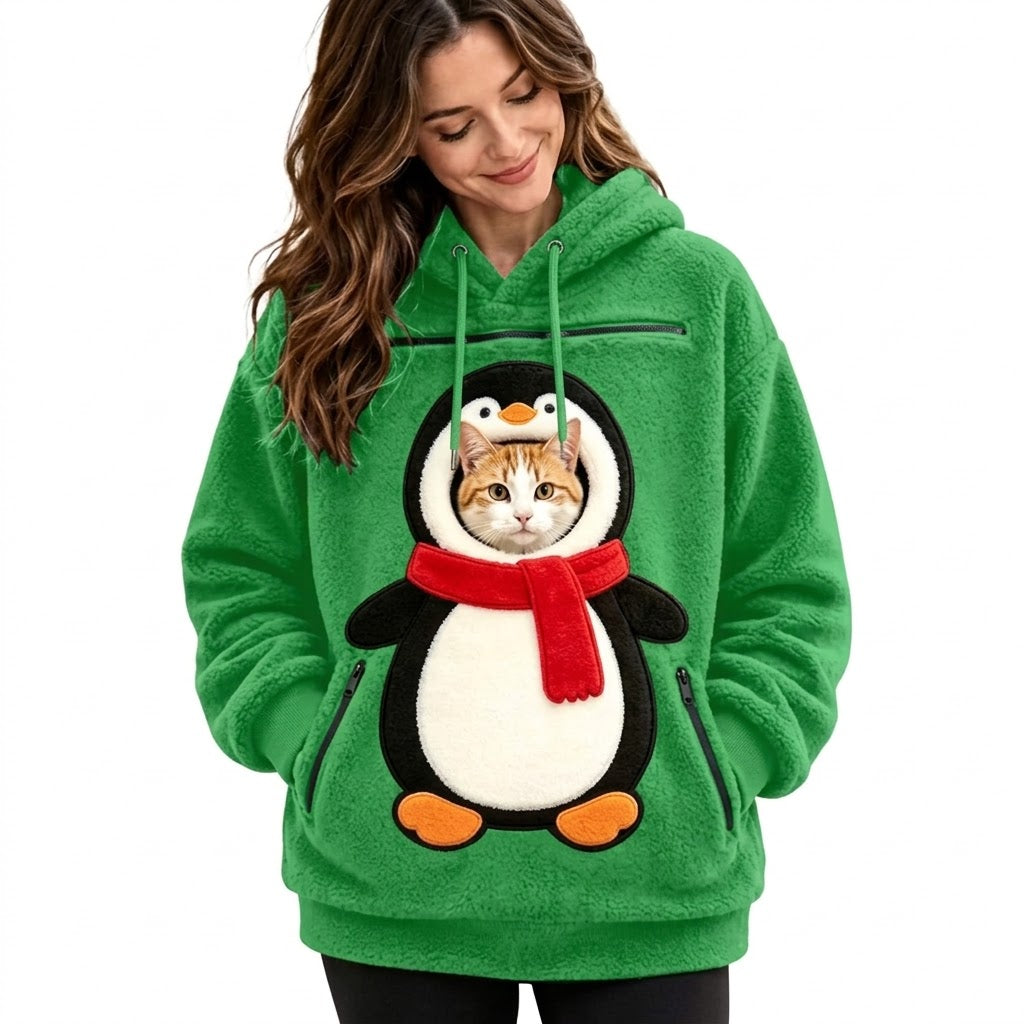 Felpa Bauletto Pinguino verde