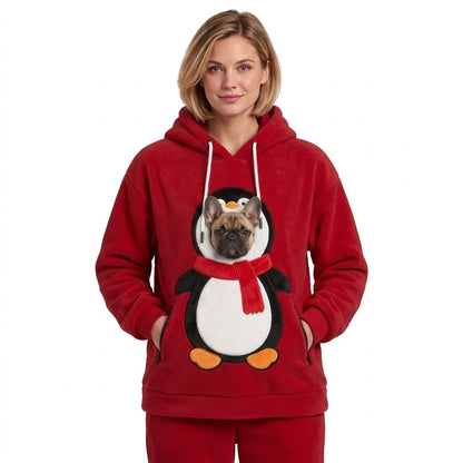 Felpa Bauletto Pinguino rosso